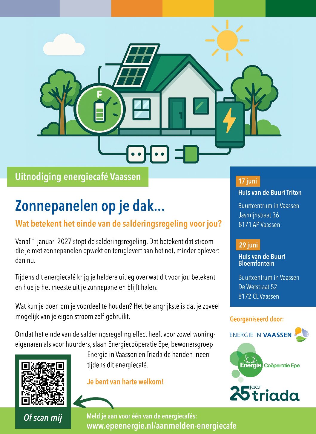 Energiecafés over einde salderingsregeling 